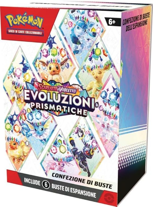 Immagine di POKEMON SCARLETTO E VIOLETTO EVOLUZIONI PRISMATICHE CONFEZIONE DI BUSTE DI ESPANSIONE