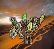 Immagine di PLAYMOBIL SCHELETRO 70752, Skeleton Surprise Box, SAL'AHARI Sands Teschio Guerriero